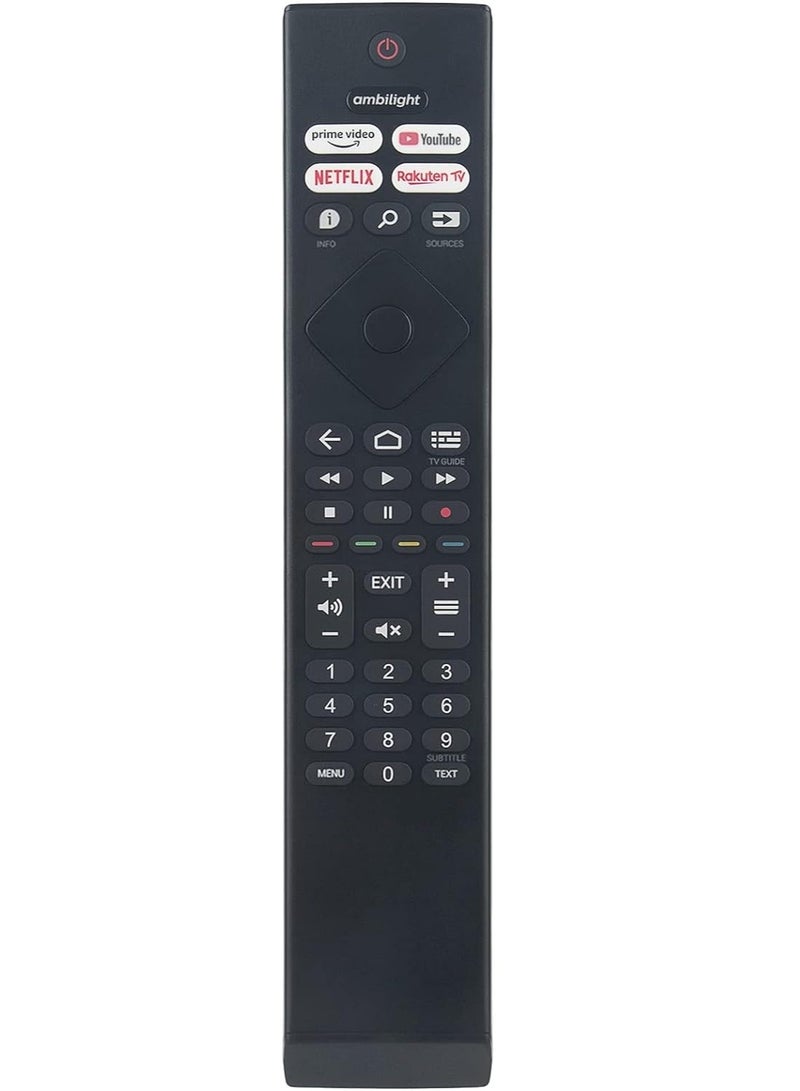 New Replacement Remote Control, Remote Control Fit, Universal Remote Control Compatible with Philips 4K Ultra HD LED TV 55PUS7906 65PUS7906 43PUS7956 50PUS7956 55PUS7956 43PUS8106 50PUS8106  - Image 2