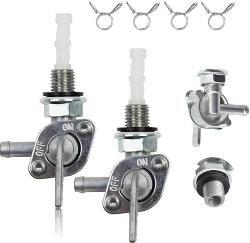 Earlyred Petcock Fuel Shutoff Valve 50cc 70cc 110cc 125cc for Generator Go kart Cart Moped Mini Dirt Bike Chinese Tao Tao Small ATV Engine Parts Accessory Gas Tank Petcock Switch Fuel Valve M10 X 125 - Image 1