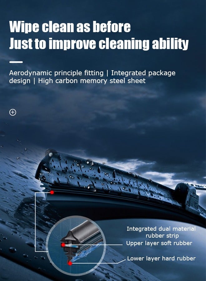 Generic Wiper blade, suitable for Ylander Cool Road Ze, low noise and mute, boneless brush, durable and clean.  - Image 3