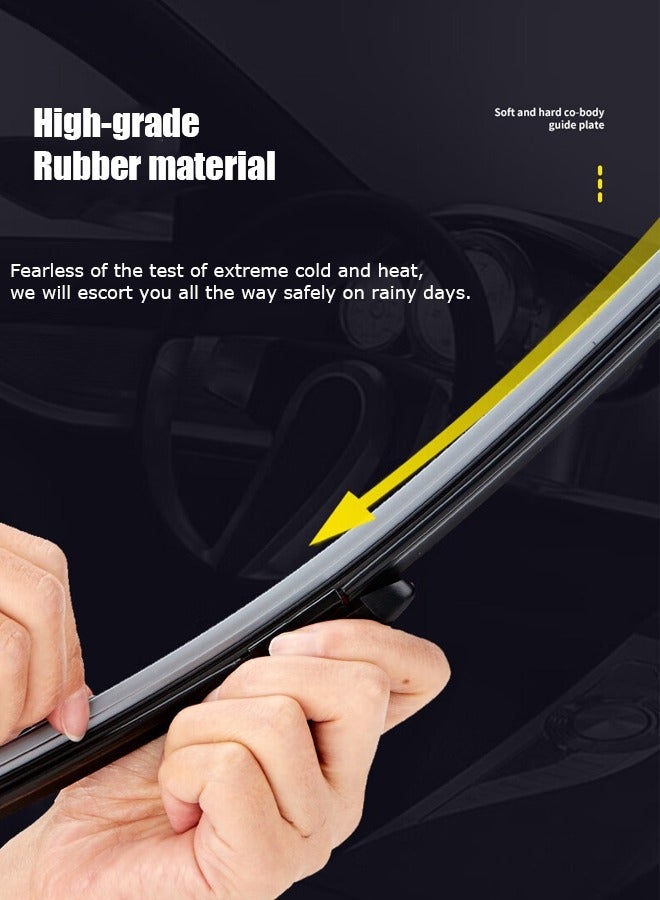 Generic Wiper blade, suitable for Ylander Cool Road Ze, low noise and mute, boneless brush, durable and clean.  - Image 4
