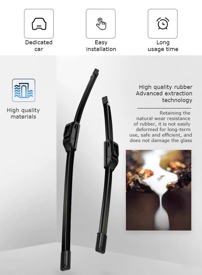 Generic Wiper blade, suitable for Ylander Cool Road Ze, low noise and mute, boneless brush, durable and clean.  - Image 5