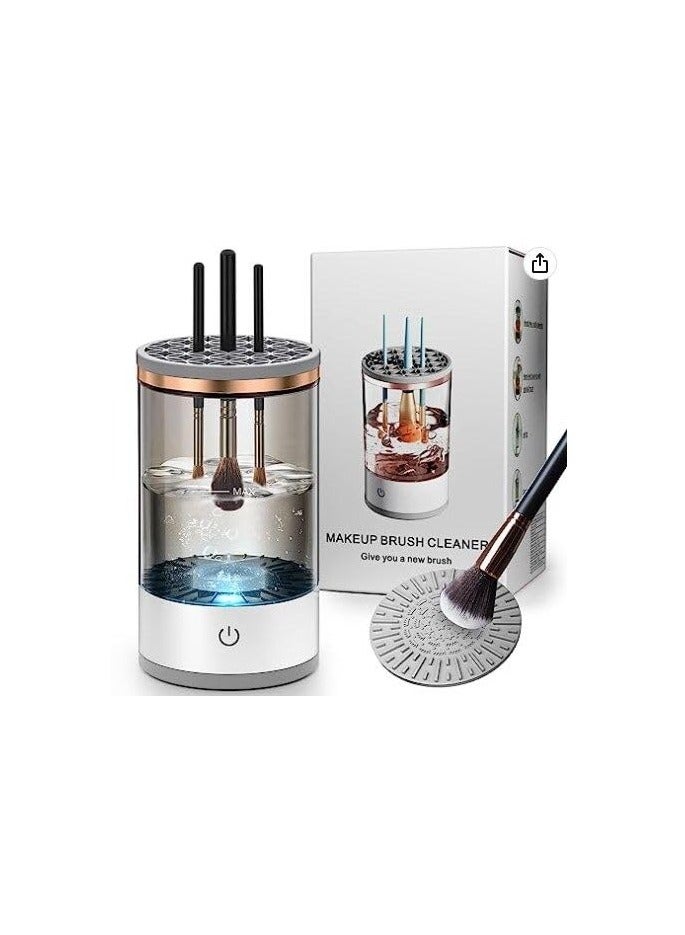 general Electric Makeup Brush Cleaner Machine, USB Portable Electric Makeup Brush Cleaner, Makeup Brush Cleaner Machine with Makeup Brush Cleaner Mat for All Size Makeup Brush - Image 1