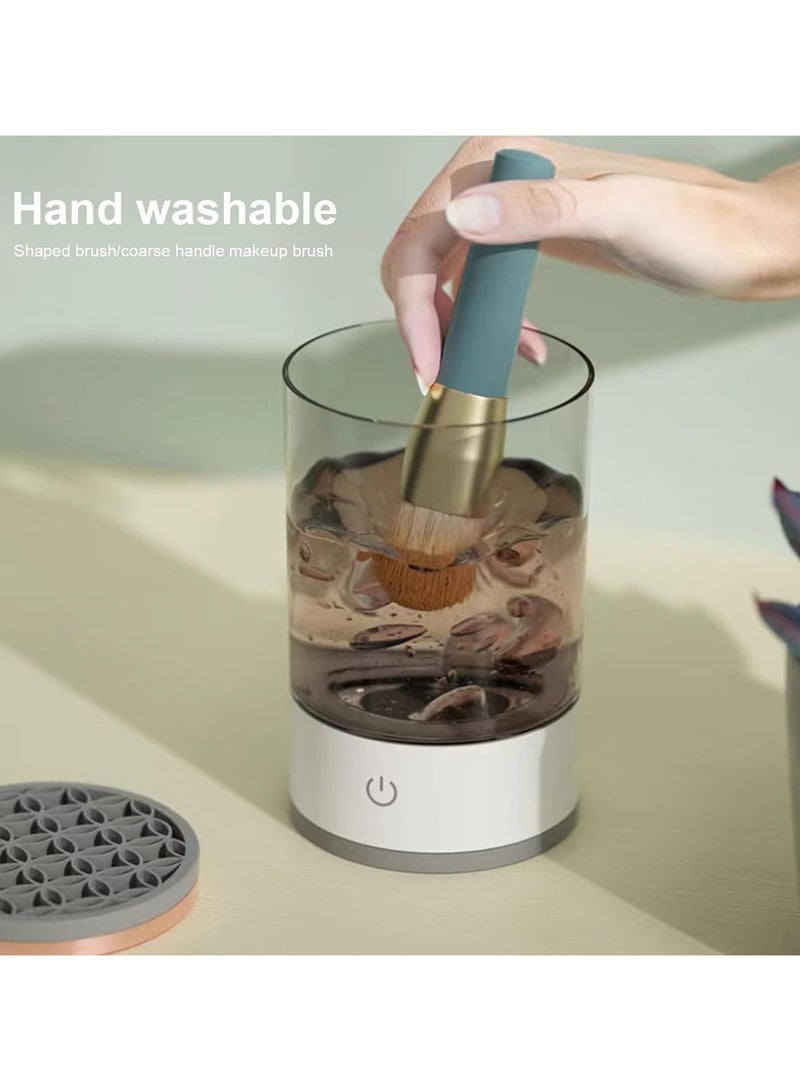 general Electric Makeup Brush Cleaner Machine, USB Portable Electric Makeup Brush Cleaner, Makeup Brush Cleaner Machine with Makeup Brush Cleaner Mat for All Size Makeup Brush - Image 3
