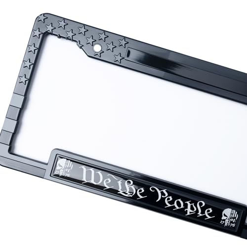 DillenCo We The People American Flag License Plate Frame and Key Tag Combo BB - Image 3