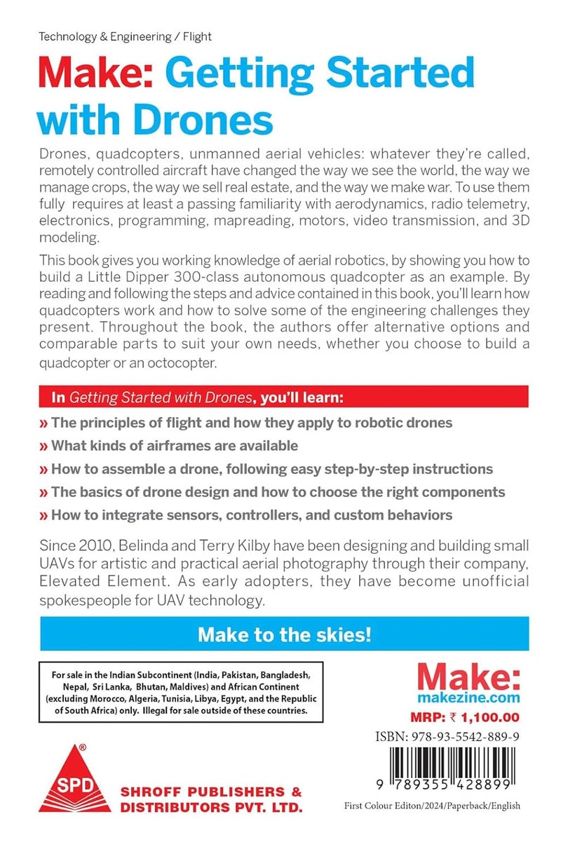 Make: Getting Started with Drones: Build and Customize Your Own Quadcopter (Full Colour Edition) - Image 2