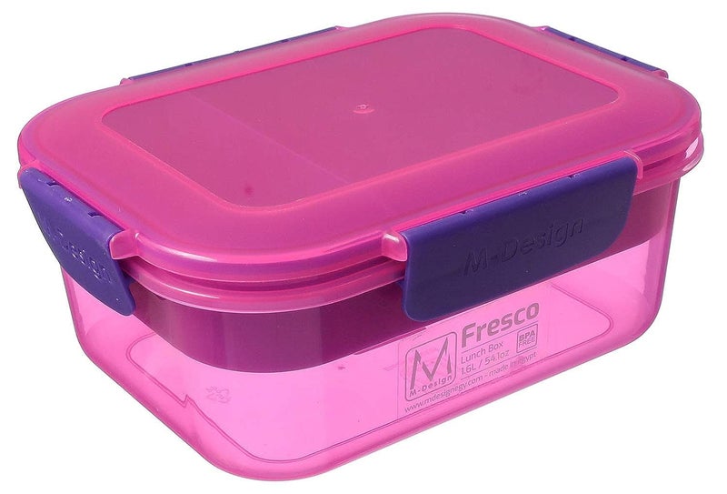 m-design M design lunch box, 1.6 liter - pink and purple - Image 1