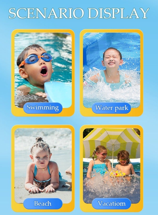 DUNISO Inflatable Swimming Ring for Kids, Inflatable Pool Float Rings, Small Inflatable Pool Swimming Rings for Kids Swimming Water Party - Image 2