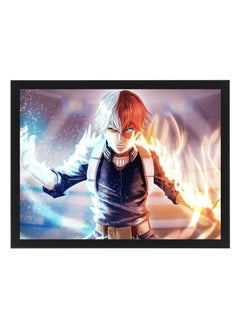 Digital Wall Art Poster Frame My Hero Academia Todoroki  21X30 cm