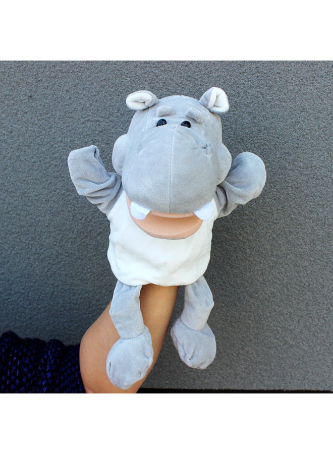 Full-body Hand Doll Toy Animal Gloves Doll Open Mouth Ventroll Doll Parent-child Interactive Performance Early Childhood Education-Color:Monkey-Height:30cm Large Hand Puppet  - Image 5