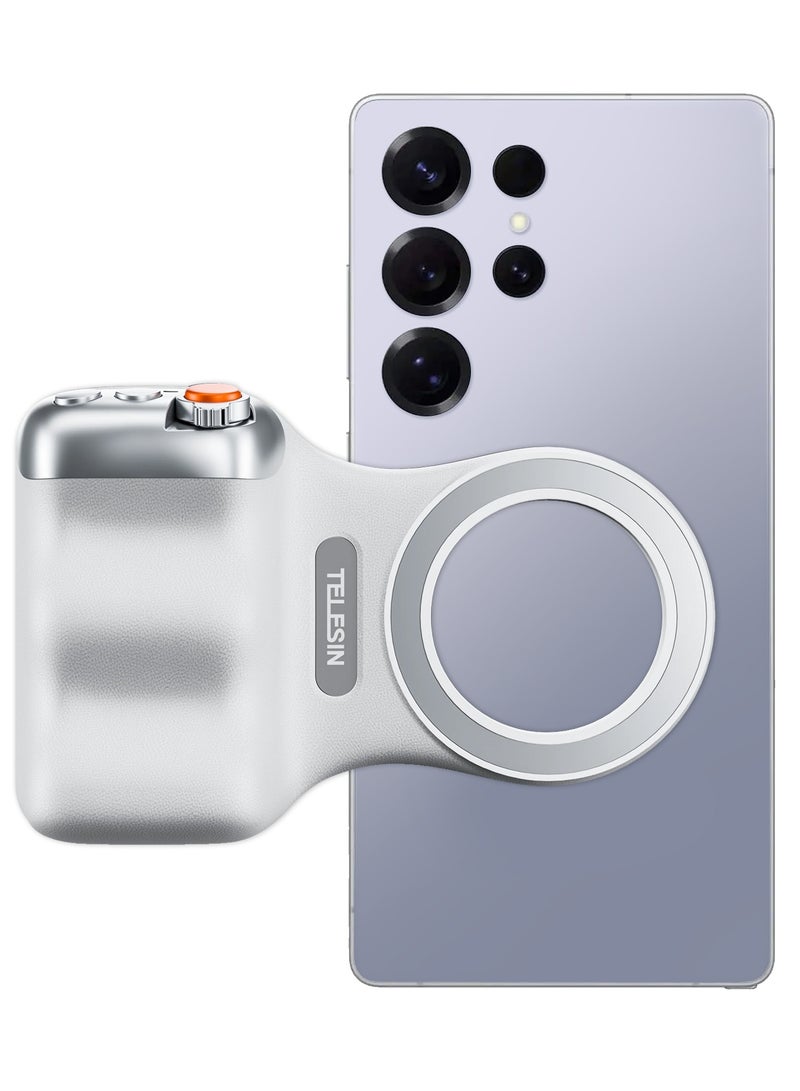 TELESIN قبضة مغناطيسية ممتعة 2 – قبضة كاميرا هاتف مغناطيسية مع جهاز تحكم بلوتوث لهاتف سامسونج جالاكسي S25 ألترا - Image 1
