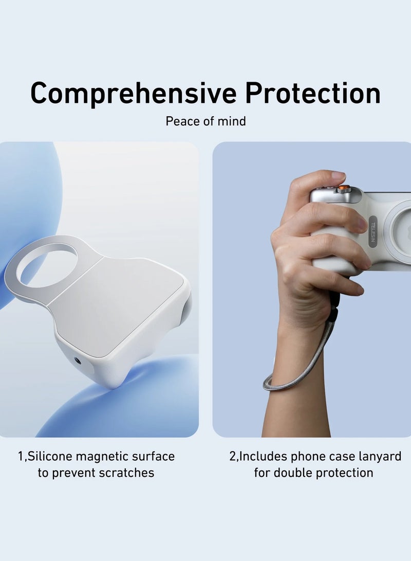 TELESIN قبضة مغناطيسية ممتعة 2 – قبضة كاميرا هاتف مغناطيسية مع جهاز تحكم بلوتوث لهاتف سامسونج جالاكسي S25 ألترا - Image 5