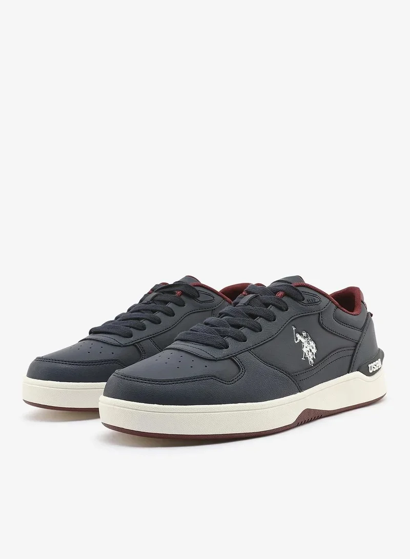 U.S. Polo Assn.  U.S. Polo Assn. Men’s Navy SHARK GLB 6FX Sneakers – Premium Casual Lace-Up Shoes with Sporty Contrast Sole  | Best Price UAE