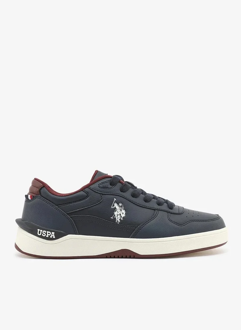 U.S. Polo Assn.  U.S. Polo Assn. Men’s Navy SHARK GLB 6FX Sneakers – Premium Casual Lace-Up Shoes with Sporty Contrast Sole  | Best Price UAE