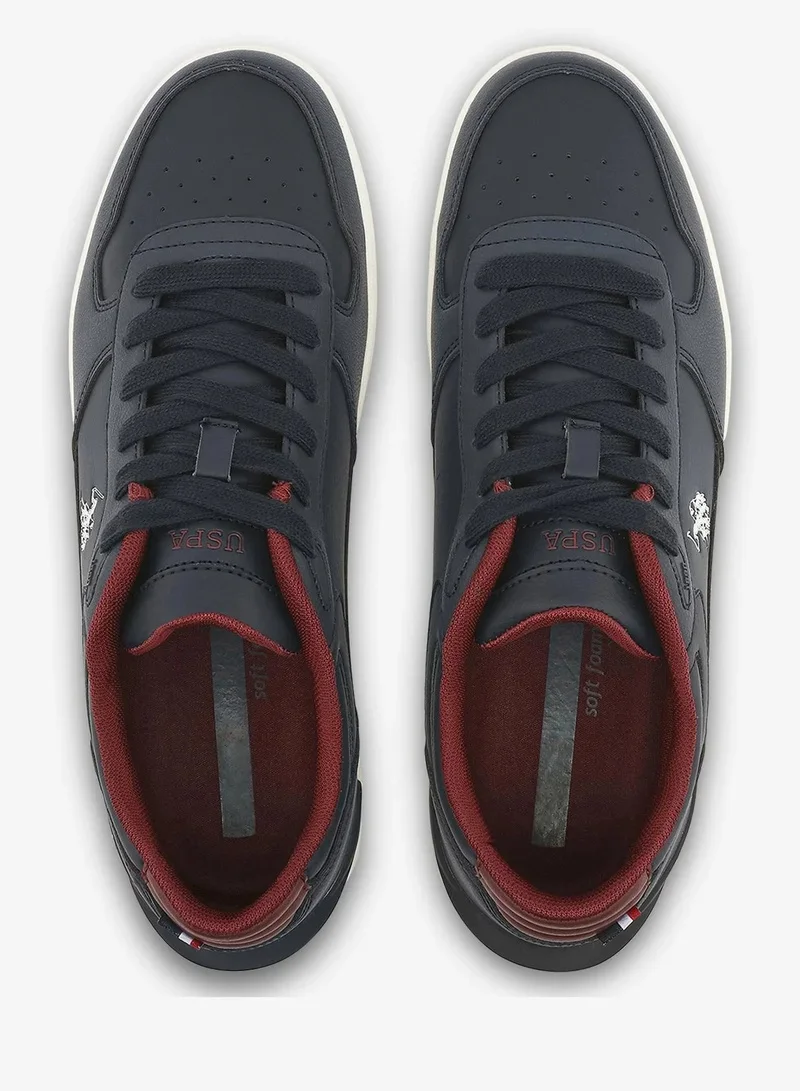 U.S. Polo Assn.  U.S. Polo Assn. Men’s Navy SHARK GLB 6FX Sneakers – Premium Casual Lace-Up Shoes with Sporty Contrast Sole  | Best Price UAE