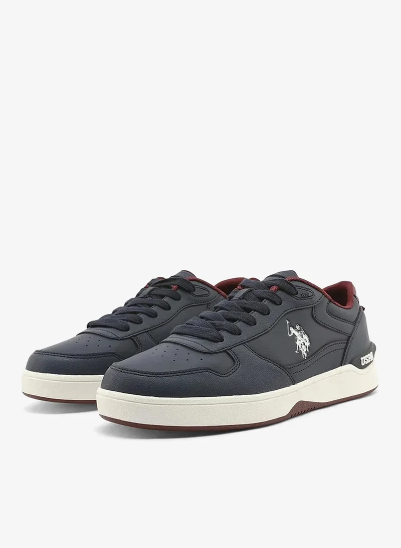 U.S. Polo Assn.  U.S. Polo Assn. Men’s Navy SHARK GLB 6FX Sneakers – Premium Casual Lace-Up Shoes with Sporty Contrast Sole for Men | Best Price UAE