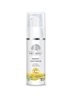 MITVANA Radiant Face Serum With Amla, Tea & Apple With Natural Vitamin C For Glowing, Bright& Youthful Skin| Fades Pigmentation|Reduces Fine Lines 30Ml  - Image 1