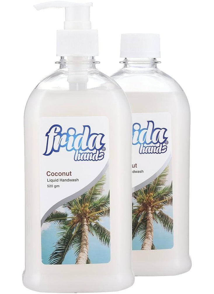 Frida - Frida Hands Coconut Liquid Hand Wash 1+1 520 Ml - Image 1