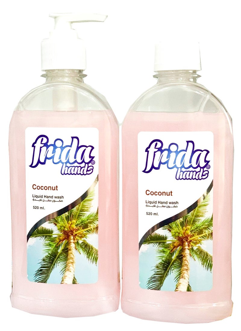 Frida - Frida Hands Coconut Liquid Hand Wash 1+1 520 Ml - Image 1
