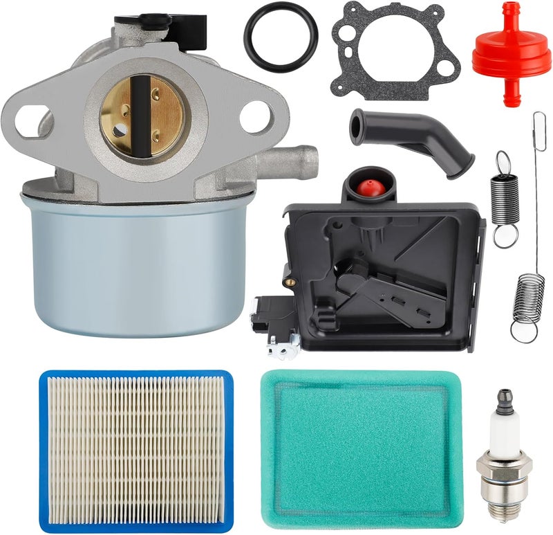 Ferilter 799868 Carburetor for Briggs and Stratton 498170 498254 497314 6.5HP 6.75 HP Engine Carb for Craftsman Lawn Mower Weed Wacker Splitter with Air Filter Cleaner Base - Image 1