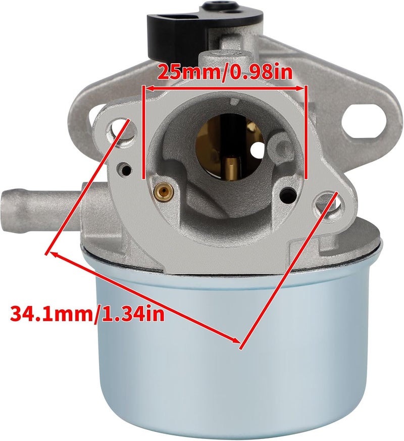 Ferilter 799868 Carburetor for Briggs and Stratton 498170 498254 497314 6.5HP 6.75 HP Engine Carb for Craftsman Lawn Mower Weed Wacker Splitter with Air Filter Cleaner Base - Image 2