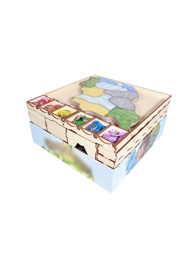 The Broken Token Game Organizer Compatible with Spirit Island - Wooden Game Organizing Box with Multiple Trays - Image 3