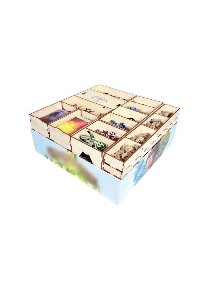 The Broken Token Game Organizer Compatible with Spirit Island - Wooden Game Organizing Box with Multiple Trays - Image 2