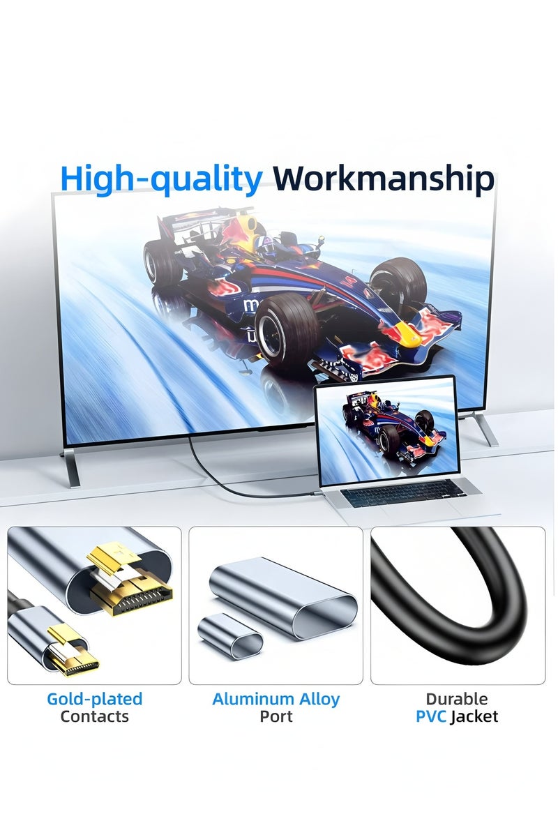 Flyview Type C to HDMI Adapter 1.8M, USB C to HDMI Cable, Compatible with TV, iPhone 15 Series, iPad 10/Pro/Air/Mini, Samsung S24 Series/S23 Series/Galaxy Z, MacBook Pro, Dell XPS, Huawei P60 Pro - Image 4