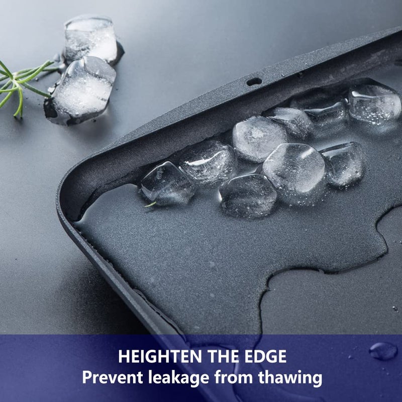 INPARALLUV Defrosting Tray for Frozen Meat Defrosting Tray -Thawing Tray for Frozen Meat Thawing Board Defrosting Board for Frozen Meat Thawing Tray for Frozen Meat Defroster Tray Blue Spatula Defrosting Plate - Image 4