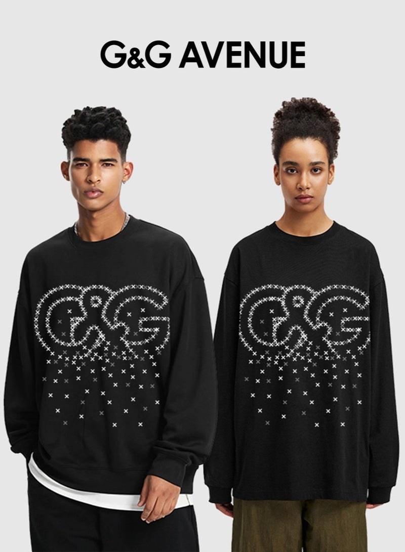 G&G AVENUE Spring and autumn Men's sun protection clothing, long sleeved sun protection, Oversized swimming and fishing shirt, quick drying, lightweight men's running, pure cotton SweatShirt - Image 1