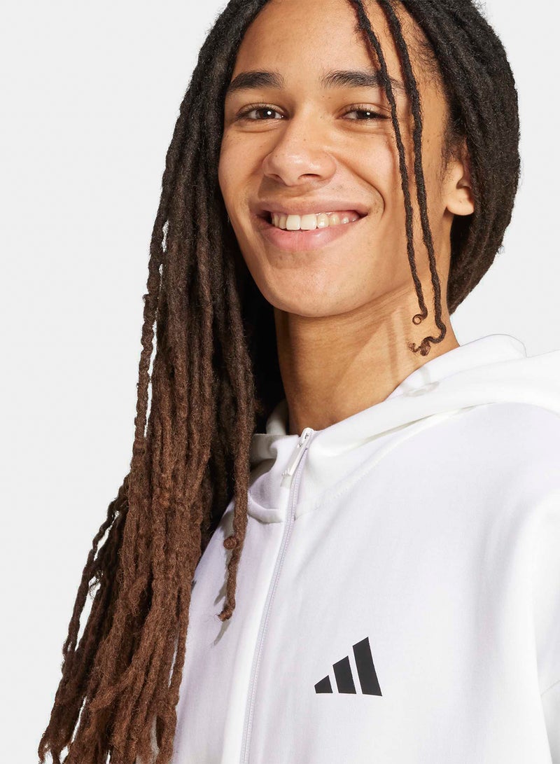 Adidas Future Icons Three Stripes Full-Zip Hoodie - Image 4