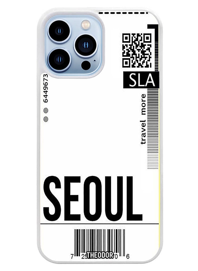 Theodor Protective Case Cover For APPLE IPHONE 14 Pro Seoul (White Bumper) - Image 1