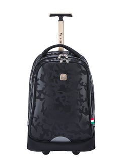 Wires 3 Piece Kids School Trolley Bag laptop compartment Big Wheels With Lunch bag & Pencil Case  - Image 2
