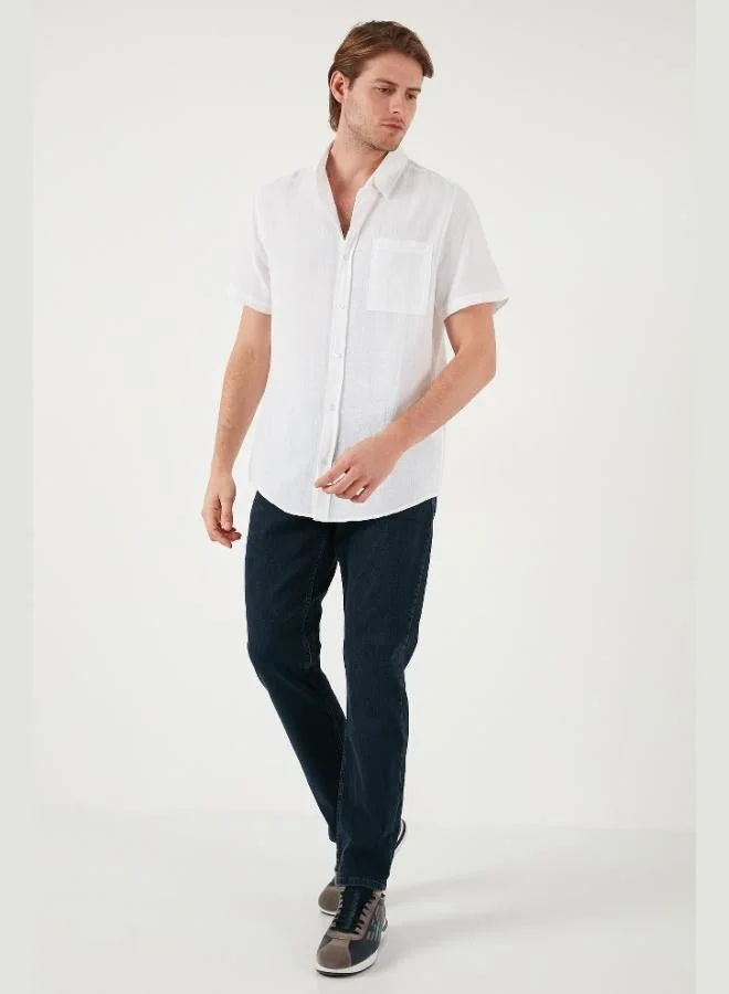 Buratti  Buratti Cotton Regular Fit Single Pocket Short Sleeve Shirt Men's SHIRT CF25S128230 for Men | Best Price UAE