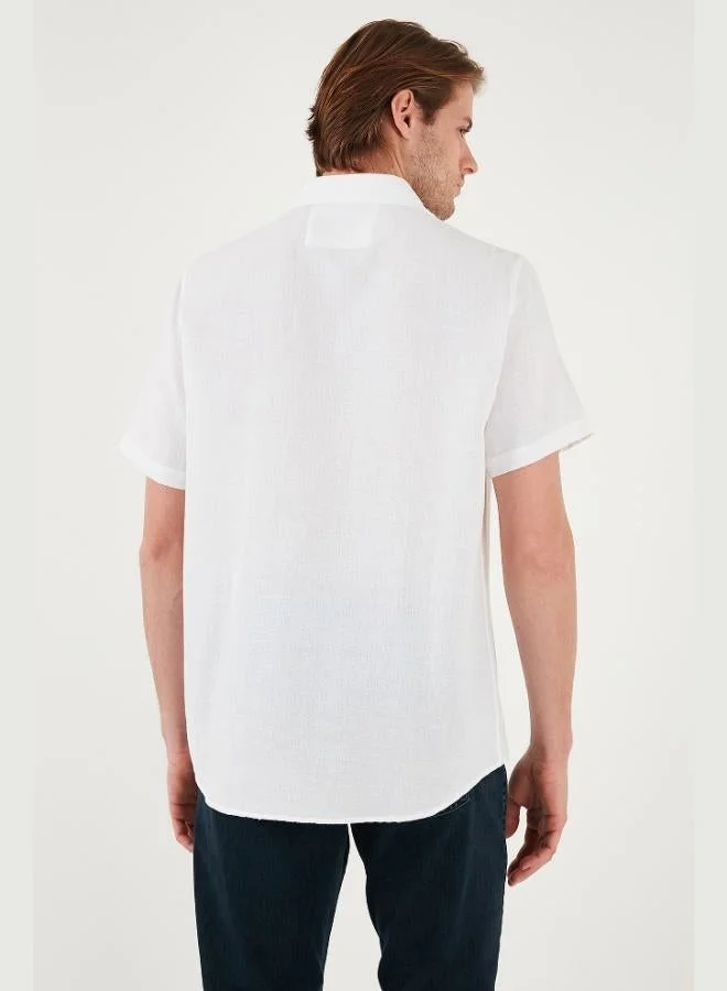 Buratti  Buratti Cotton Regular Fit Single Pocket Short Sleeve Shirt Men's SHIRT CF25S128230 for Men | Best Price UAE