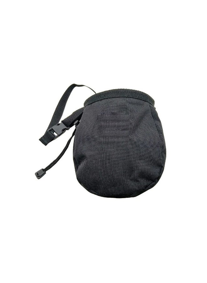 Generic Rock Climbing Chalk Bag, Drawstring Rock Climbing Chalk Bag, Bouldering Chalk Bag Bucket, with Belt and Zipper Pocket for Fitness, GYM Weight Lifting, Hunting, Bouldering Magnesium Sack - Image 1