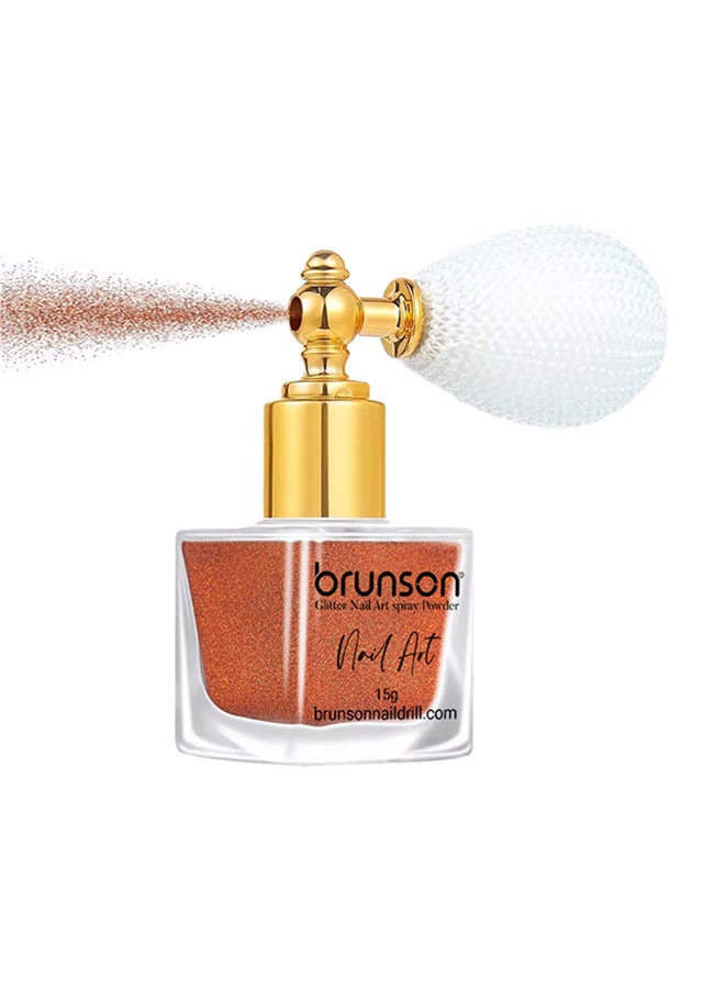 brunson بخاخ مسحوق الهايلايتر 15 جرام لتصميم فن الأظافر درجة تجميلية بخاخ لامع للوجه والجسم مسحوق سحري لمكياج اللمعان اللامع بخاخ شعر ملحقات BGPS34 - Image 1