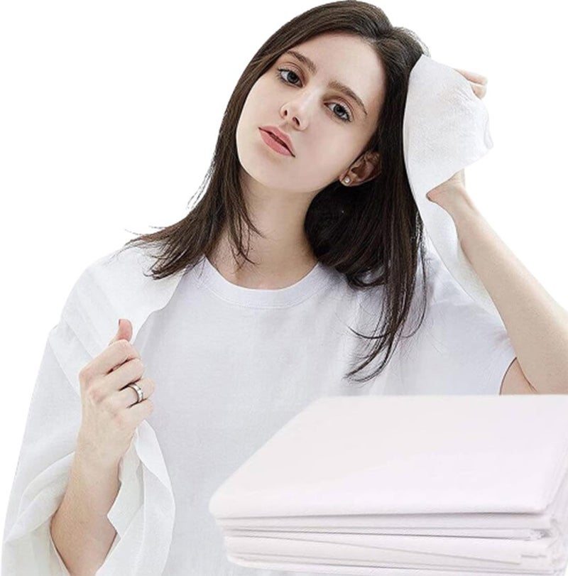 M's Solutions & Enterprises Disposable Towels for Bath, Spa, Travel, Hospitals, Saloon, 50 GSM, 32X54 Inches, Pack of 10 - Image 1
