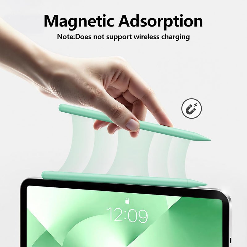 JAMJAKE Stylus Pen for iPad 6th-11th Generation-2X Fast Charge Active Pencil Compatible with 2018-2025 Apple iPad Pro 11"/12.9"/M4,iPad Air 3/4/5/M2/M3,iPad mini 5/6 Gen-Green - Image 4