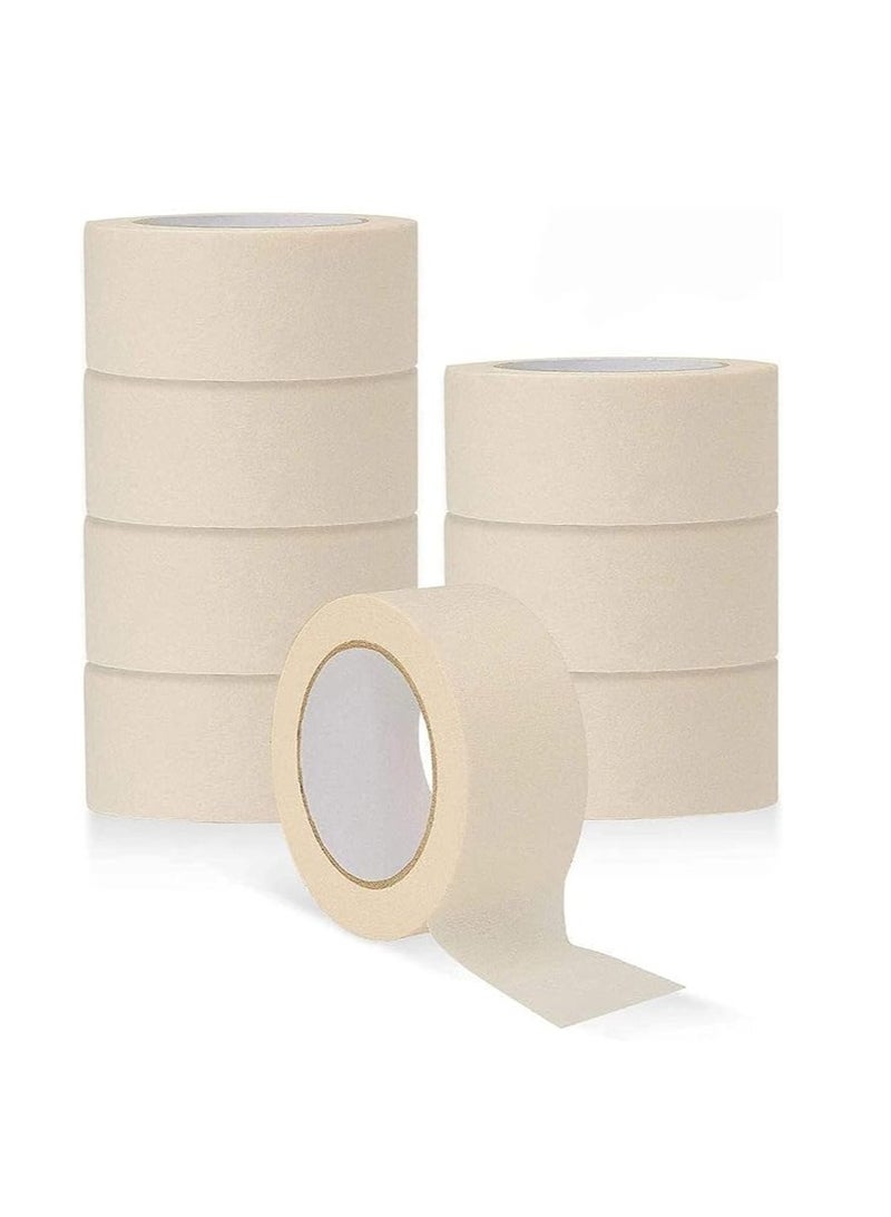 Libra Libra Heavy Duty Masking Tape (Ivory,2in x 20 Yard) Pack of 6  - Image 1