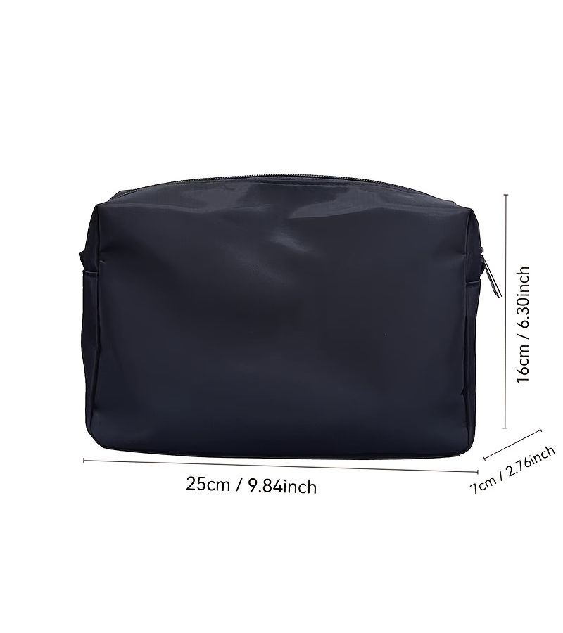 Travel Makeup Bag Black Small Portable Toiletry Organizer For Men - Image 4