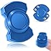 Chilvil 3in1 Fidget Spinner Toy for Adult Metal Slider Clicker Spinner Magnetic Easter Basket Stuffer for Adult Men Office Desk Toy Stress Anxiety Relief ADHD Magnet EDC Cool Gadget Gifts Blue - Image 2