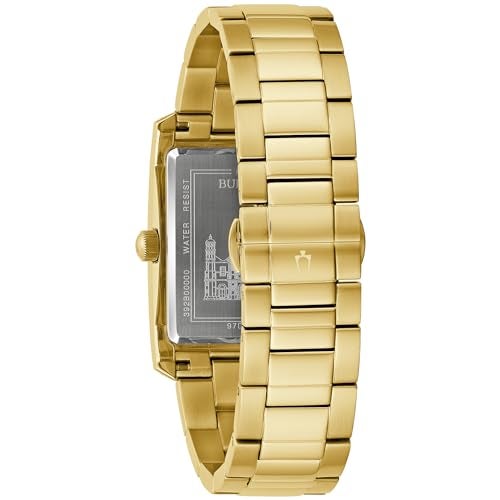 Bulova Our Lady of Guadalupe Gold Stainless Steel 3Hand Quartz Watch with Diamonds - Image 3
