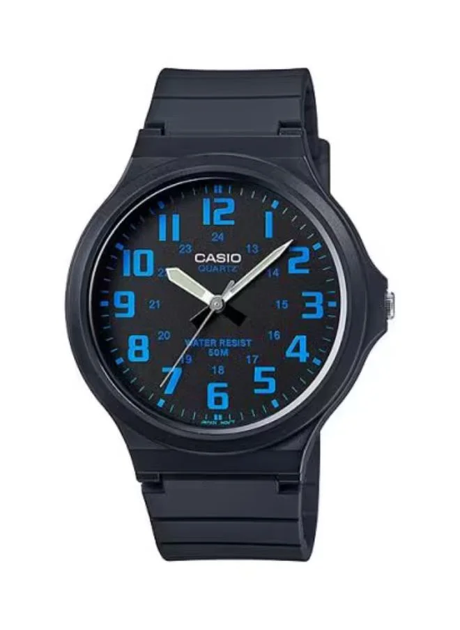 CASIO Men's Analog Display Watch With Black Resin Strap - MW-240-2BVDF