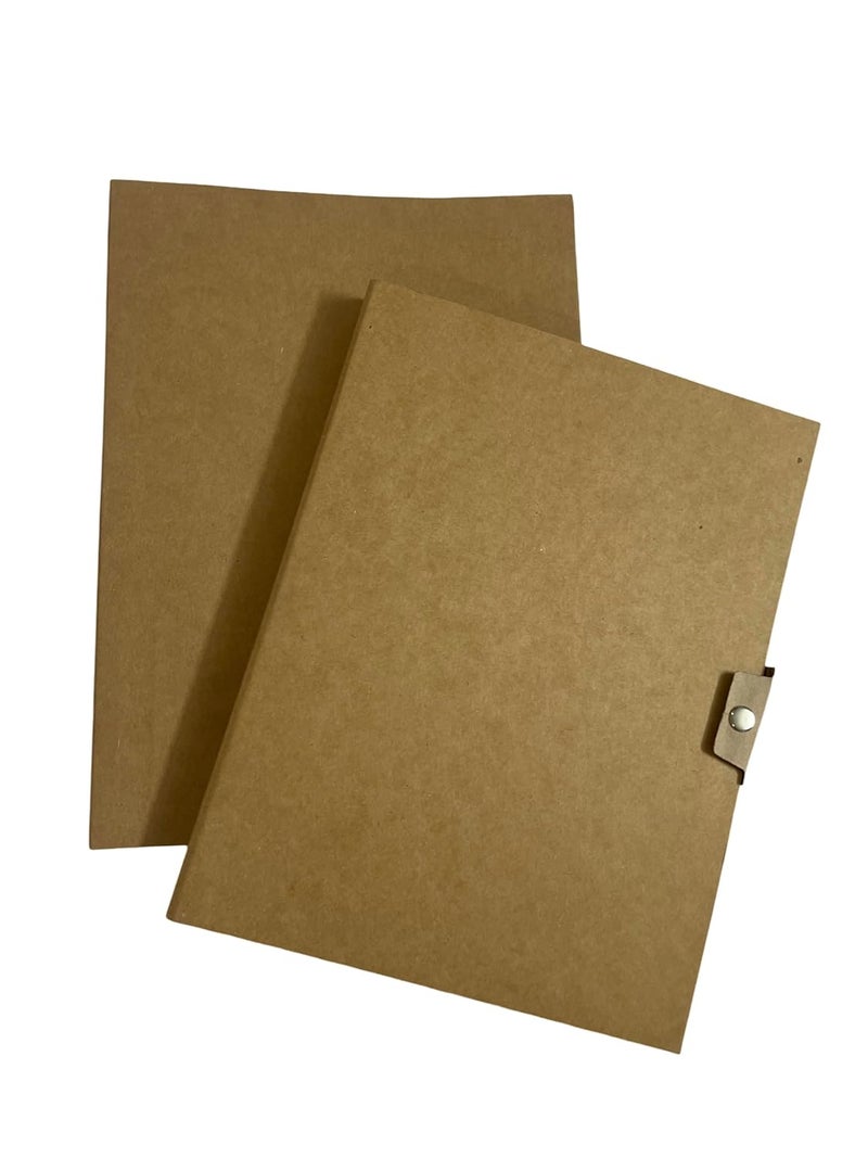 CUBIC Eco-Friendly Kraft Board Conference Folder | Pack of 2 | Durable & Stylish | Ideal for Meetings & Office Use - Image 1