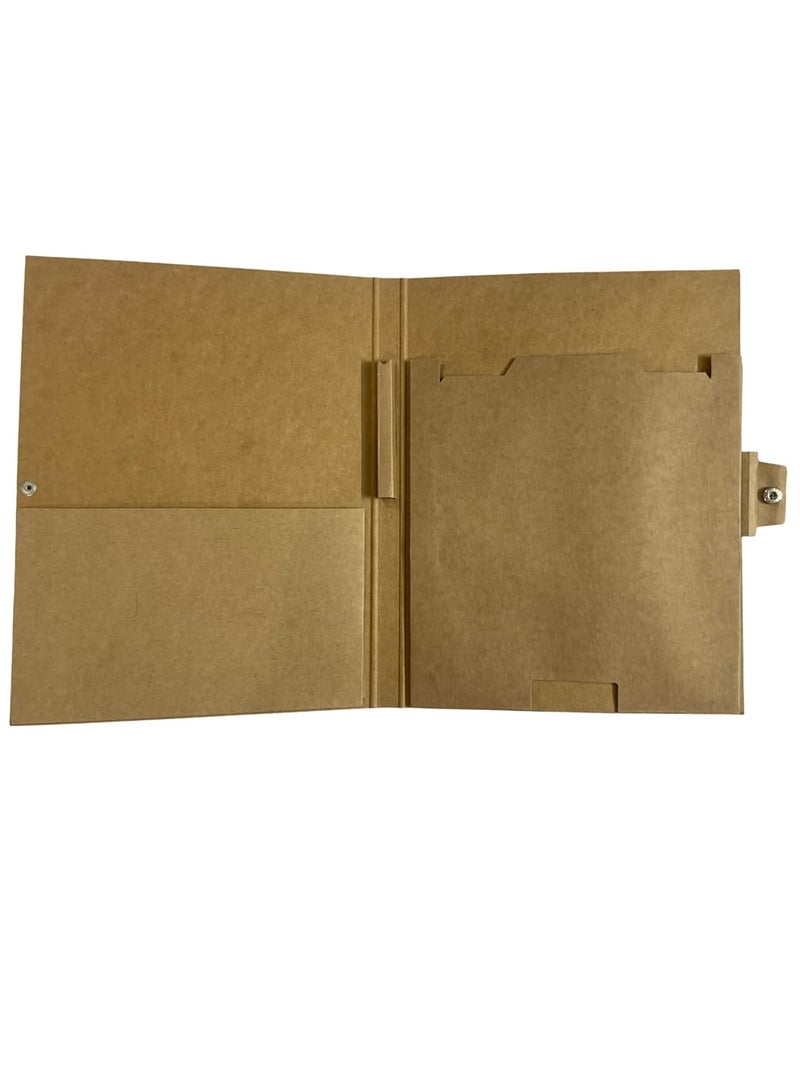 CUBIC Eco-Friendly Kraft Board Conference Folder | Pack of 2 | Durable & Stylish | Ideal for Meetings & Office Use - Image 2