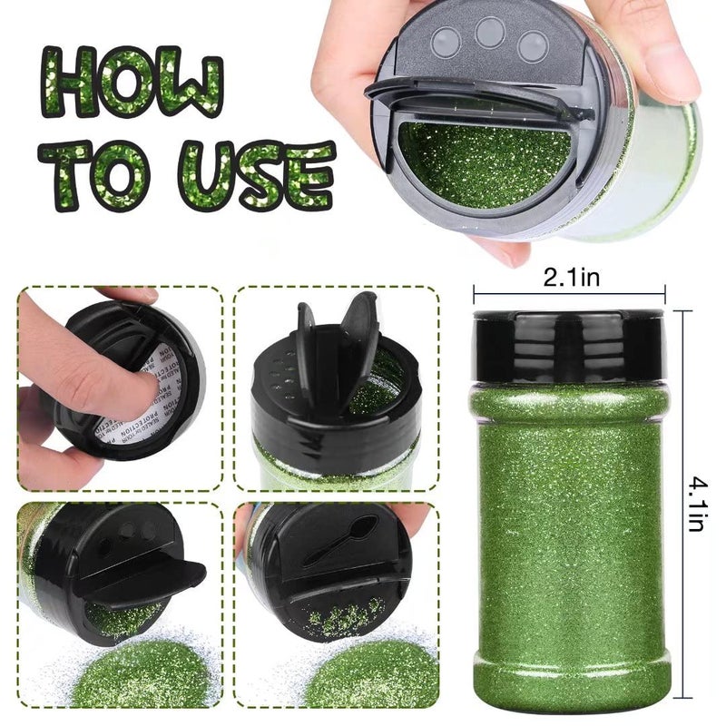 TORC Royal Blue Fine Glitter 4 oz Glitter Powder for Tumblers Resin Crafts Slime Cosmetic Nail Painting Festival Decoration - Image 4