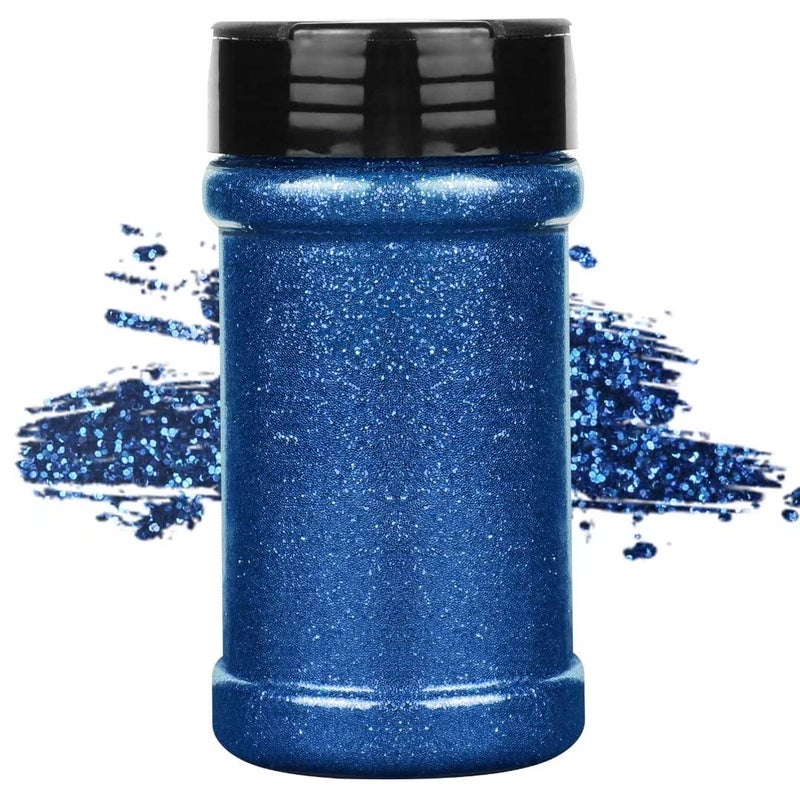 TORC Royal Blue Fine Glitter 4 oz Glitter Powder for Tumblers Resin Crafts Slime Cosmetic Nail Painting Festival Decoration - Image 1
