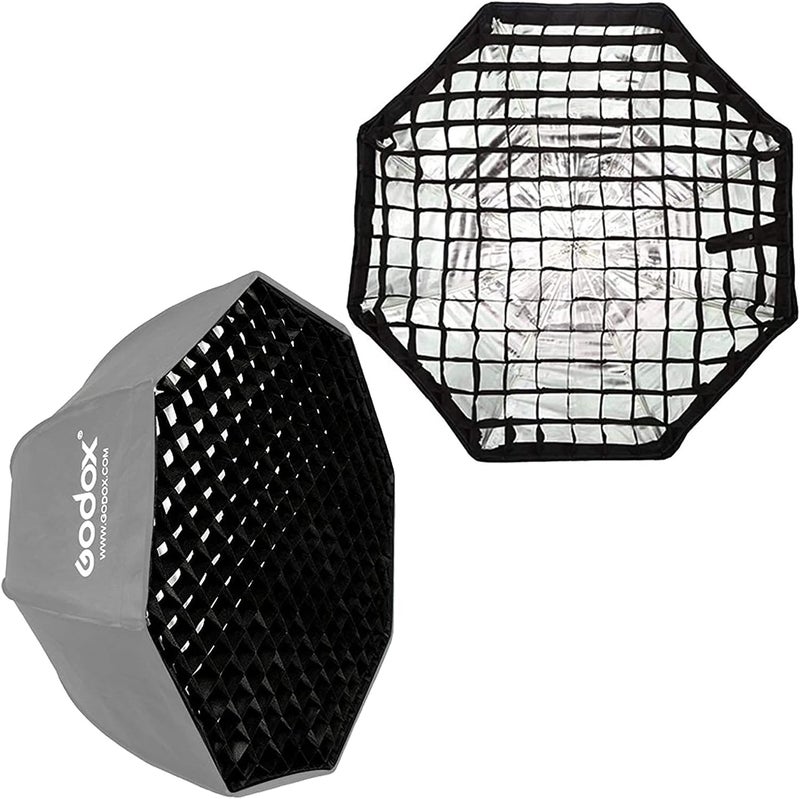 eWINNER Global production standard crafted Portable Octagon Round Long strip rectangle Umbrella Softbox Honeycomb Grid for Softbox Studio Flash Speedlite Photography Photo Shooting Video Accessory (140CM, Octagon Grid) All-item matching trendy build - Image 3