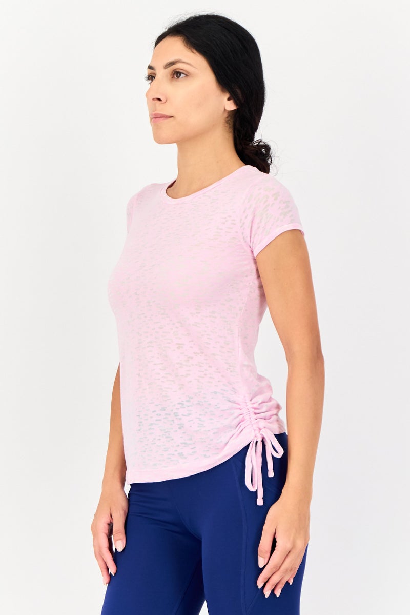 Sun & Sand Sports Women Sportswear Fit Short Sleeve Outdoor T-Shirt, Pink - Image 2