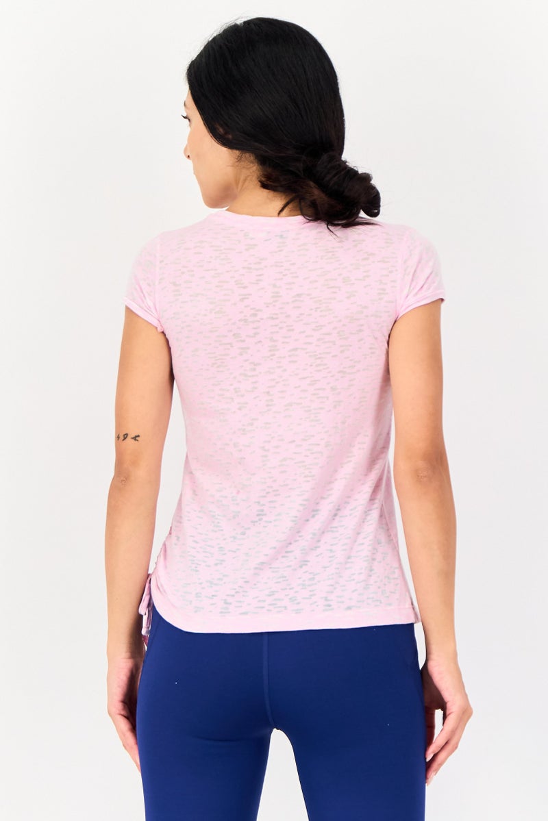 Sun & Sand Sports Women Sportswear Fit Short Sleeve Outdoor T-Shirt, Pink - Image 4